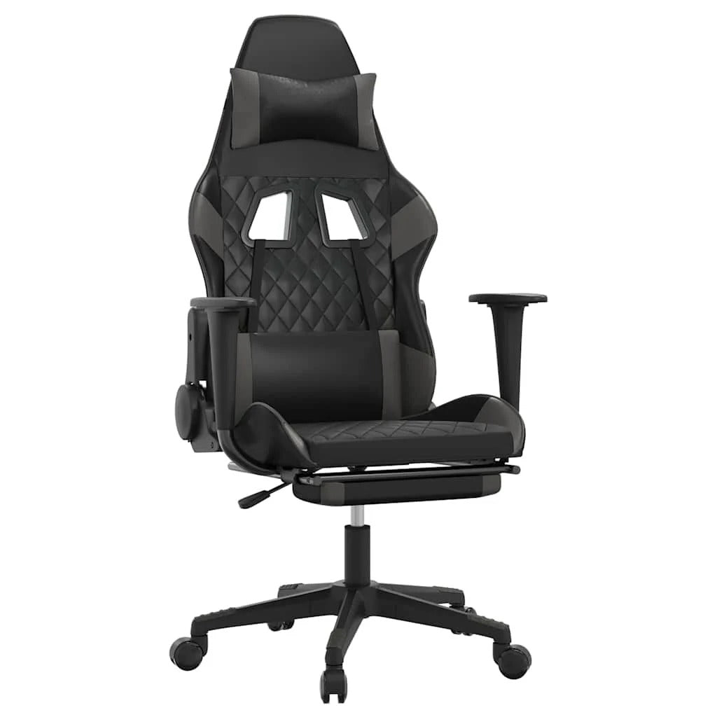Chaise gaming Vantek Prestige Elite noire & gris, vue 2