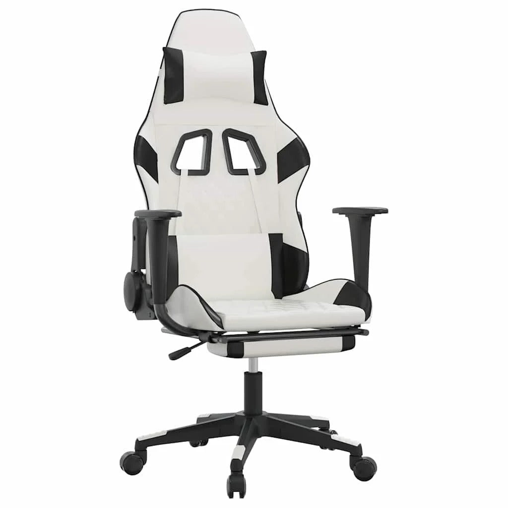 Chaise gaming Vantek Prestige Elite blanche & noir, vue 2
