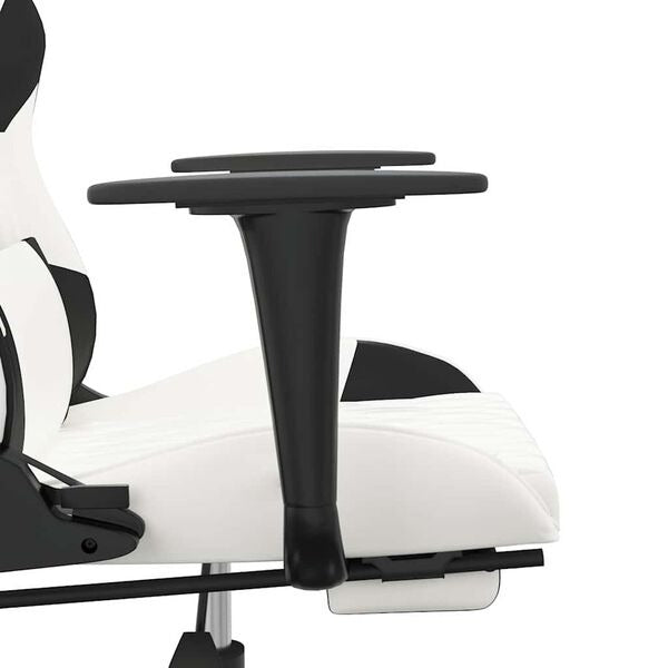 Chaise gaming Vantek Prestige Elite blanche & noir, vue 6