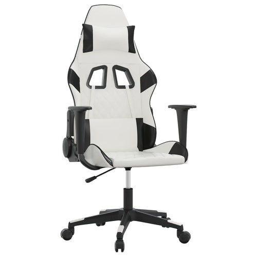 Chaise gaming Vantek Essential Edge blanc et noir, vue 2