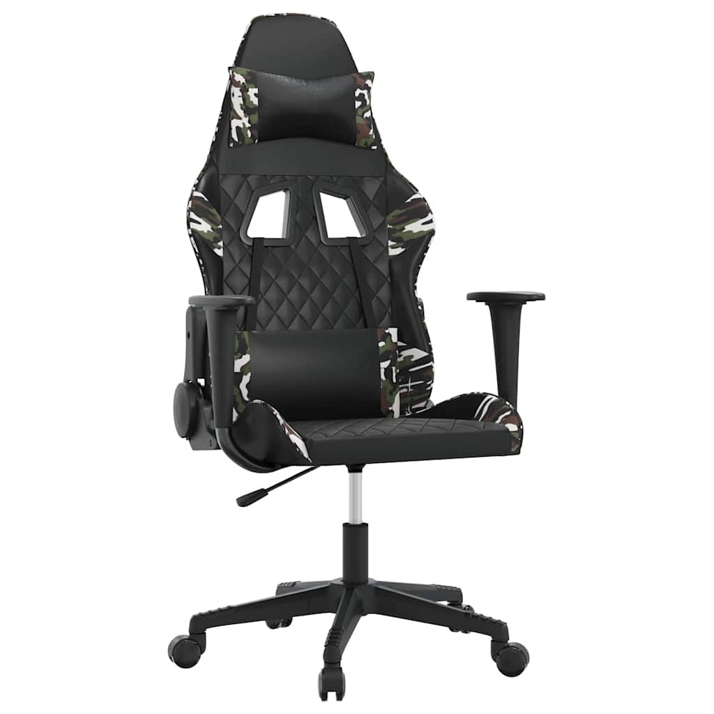 Chaise gaming Vantek Essential Edge noir et camouflage, vue 2