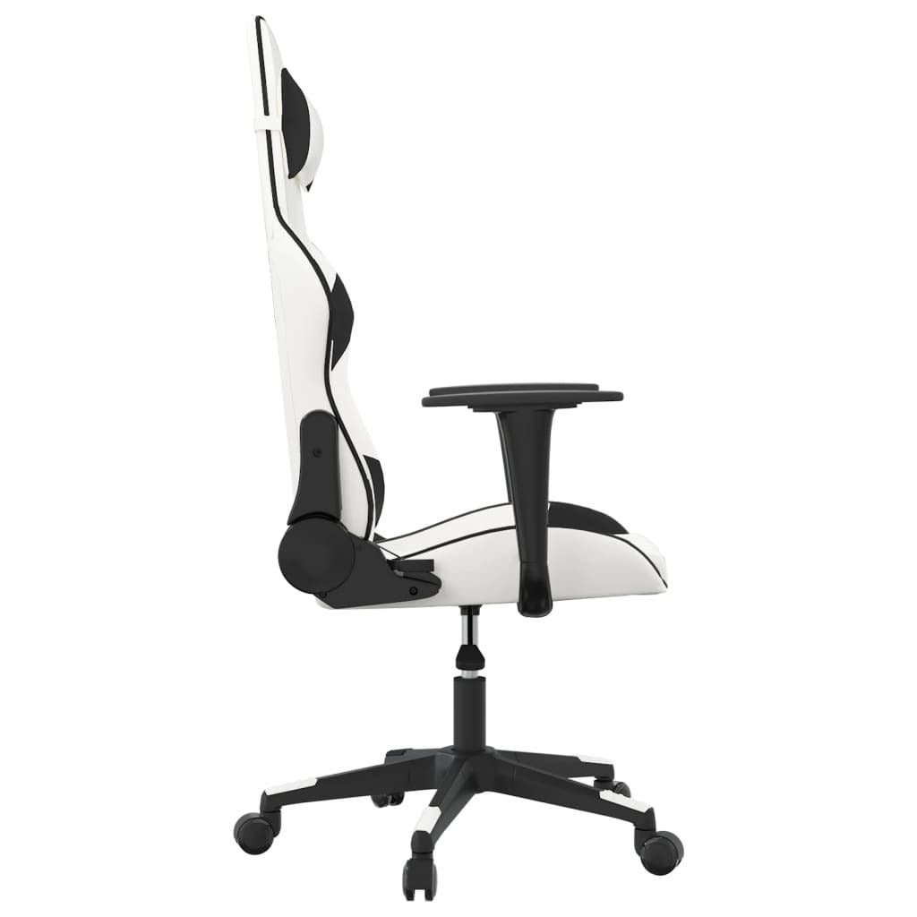 Chaise gaming Vantek Essential Edge blanc et noir, vue 3