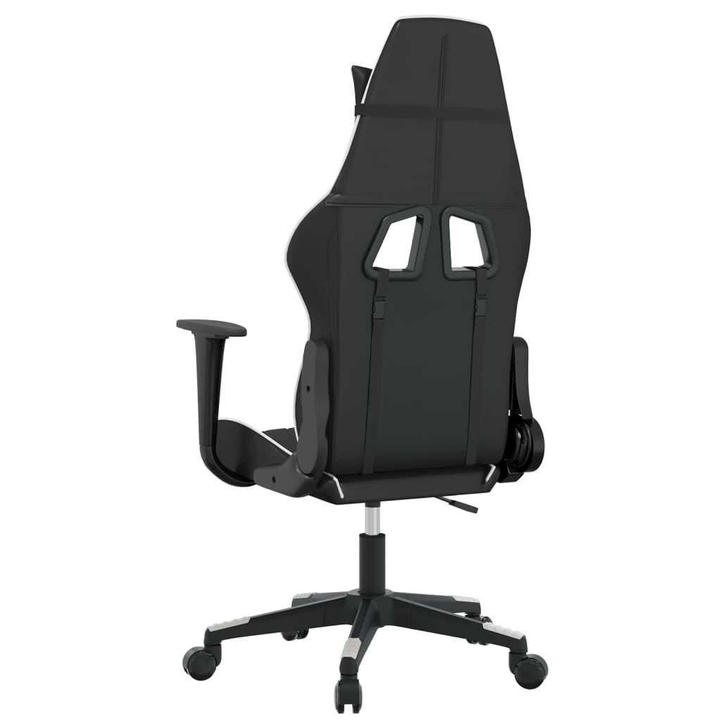 Chaise gaming Vantek Essential Edge noir & blanche, vue 4