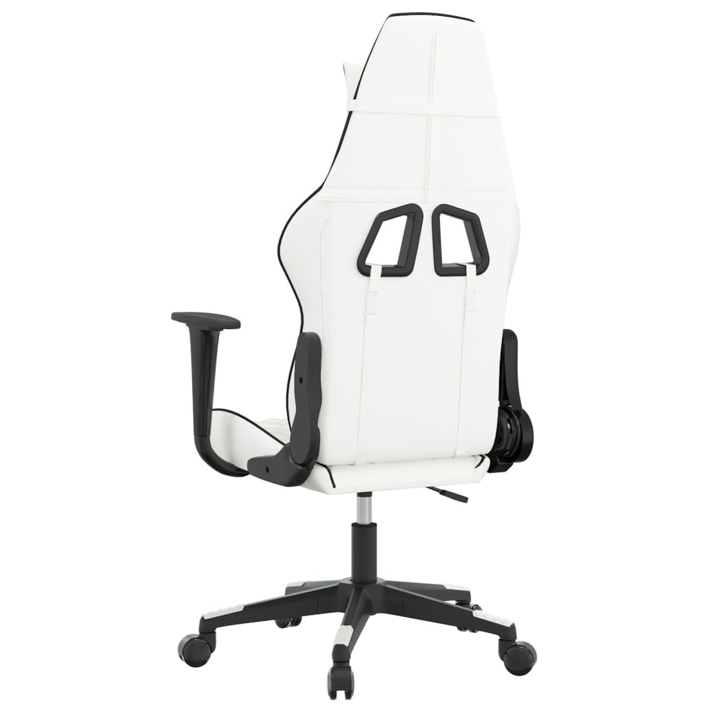 Chaise gaming Vantek Essential Edge blanc et noir, vue 4