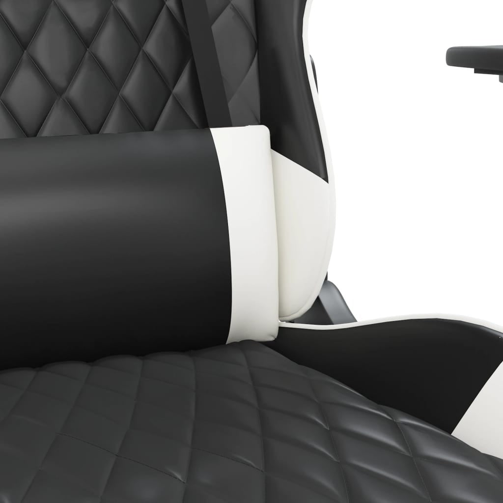 Chaise gaming Vantek Essential Edge noir & blanche, vue 5