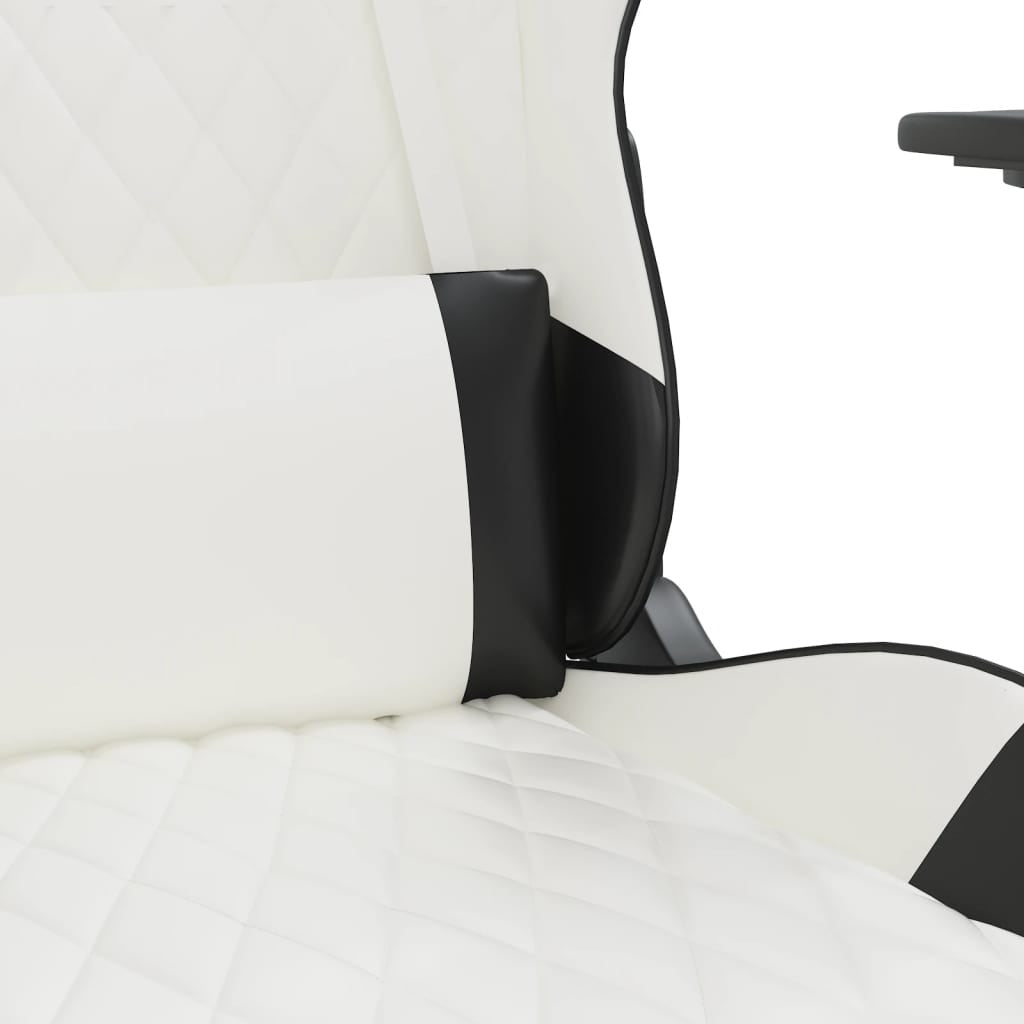Chaise gaming Vantek Essential Edge blanc et noir, vue 5