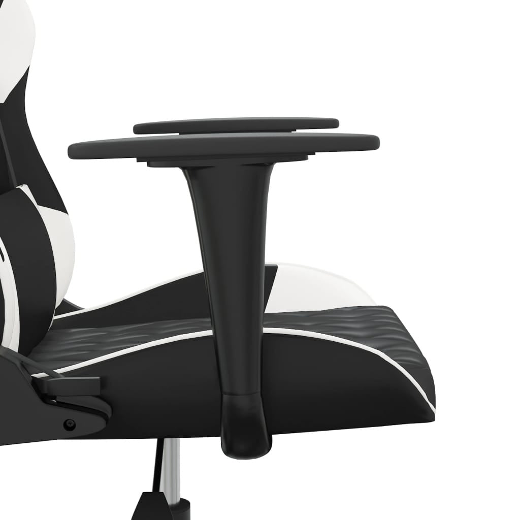 Chaise gaming Vantek Essential Edge noir & blanche, vue 6