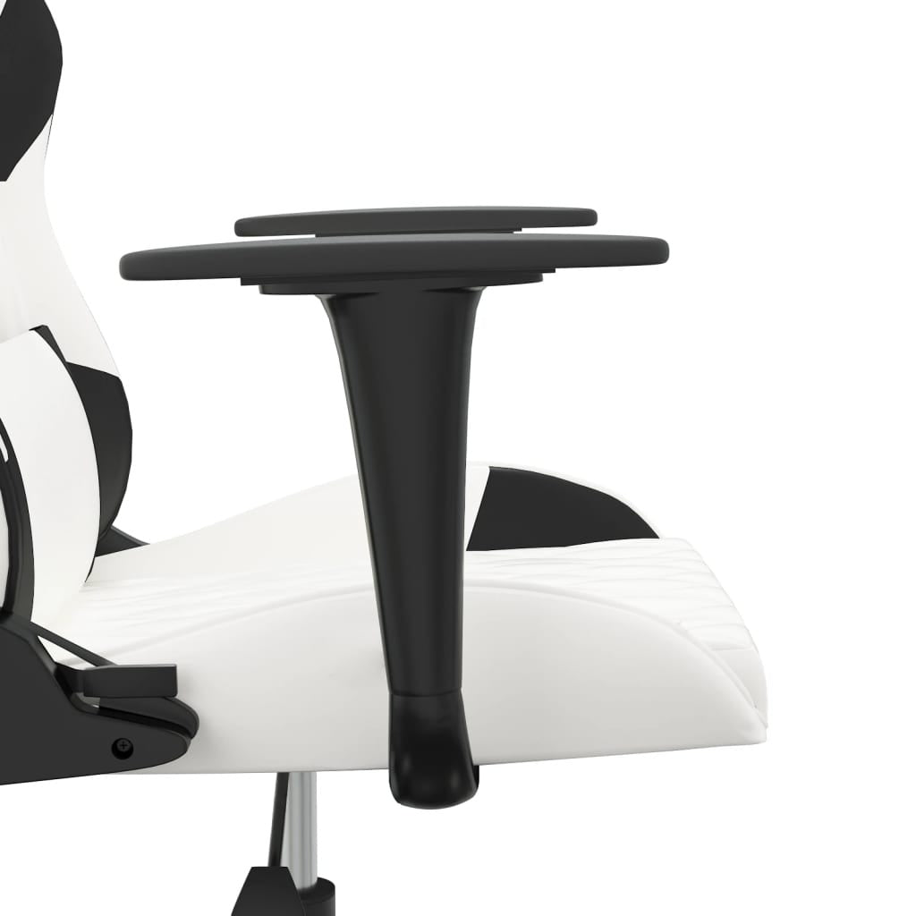 Chaise gaming Vantek Essential Edge blanc et noir, vue 6