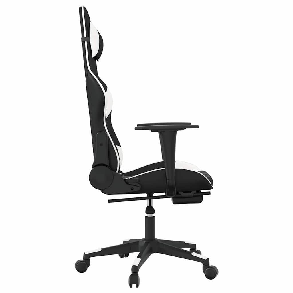 Chaise gaming Vantek Prestige Elite noir & blanche, vue 3