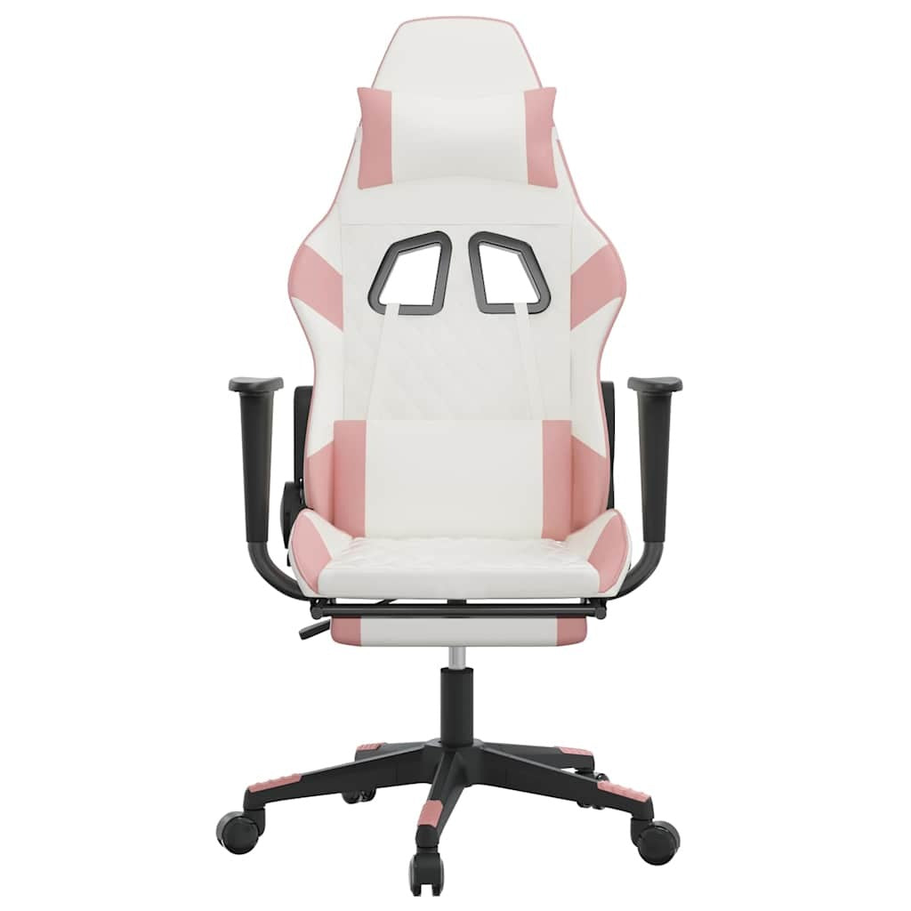 Chaise gaming Vantek Prestige Elite blanche & rose