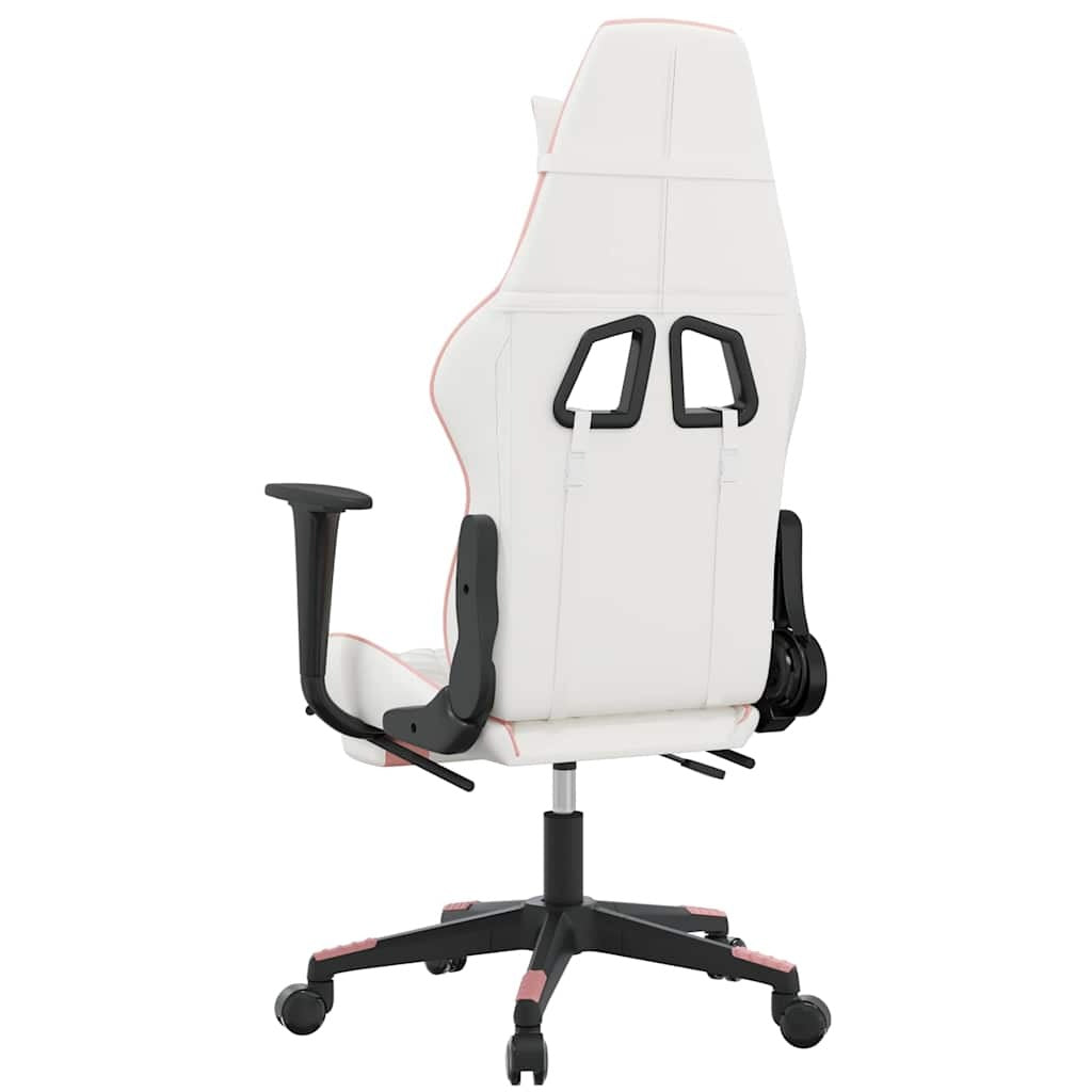 Chaise gaming Vantek Prestige Elite blanche & rose, vue 4