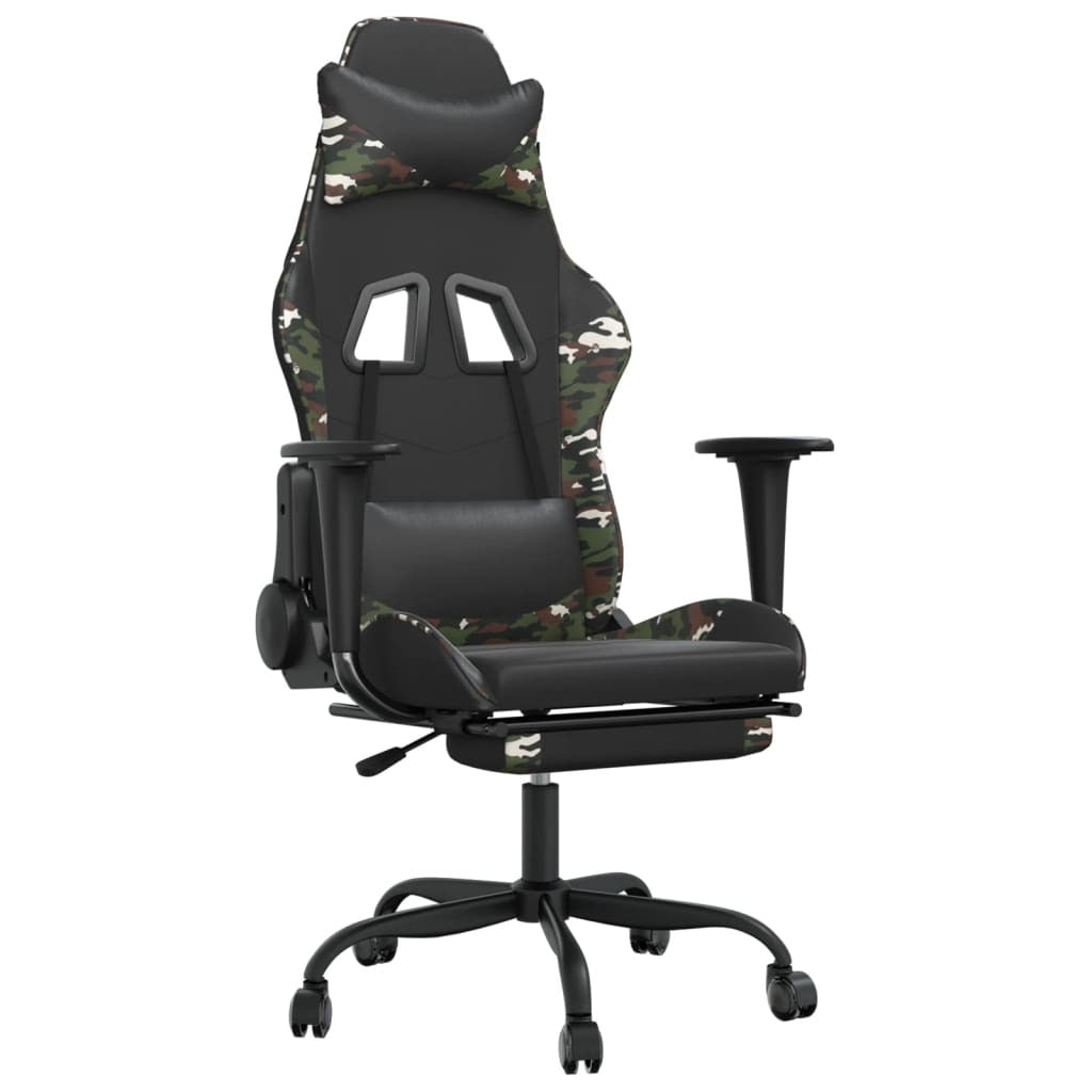 Chaise gaming Vantek Signature Elevate noir et camouflage, vue 2