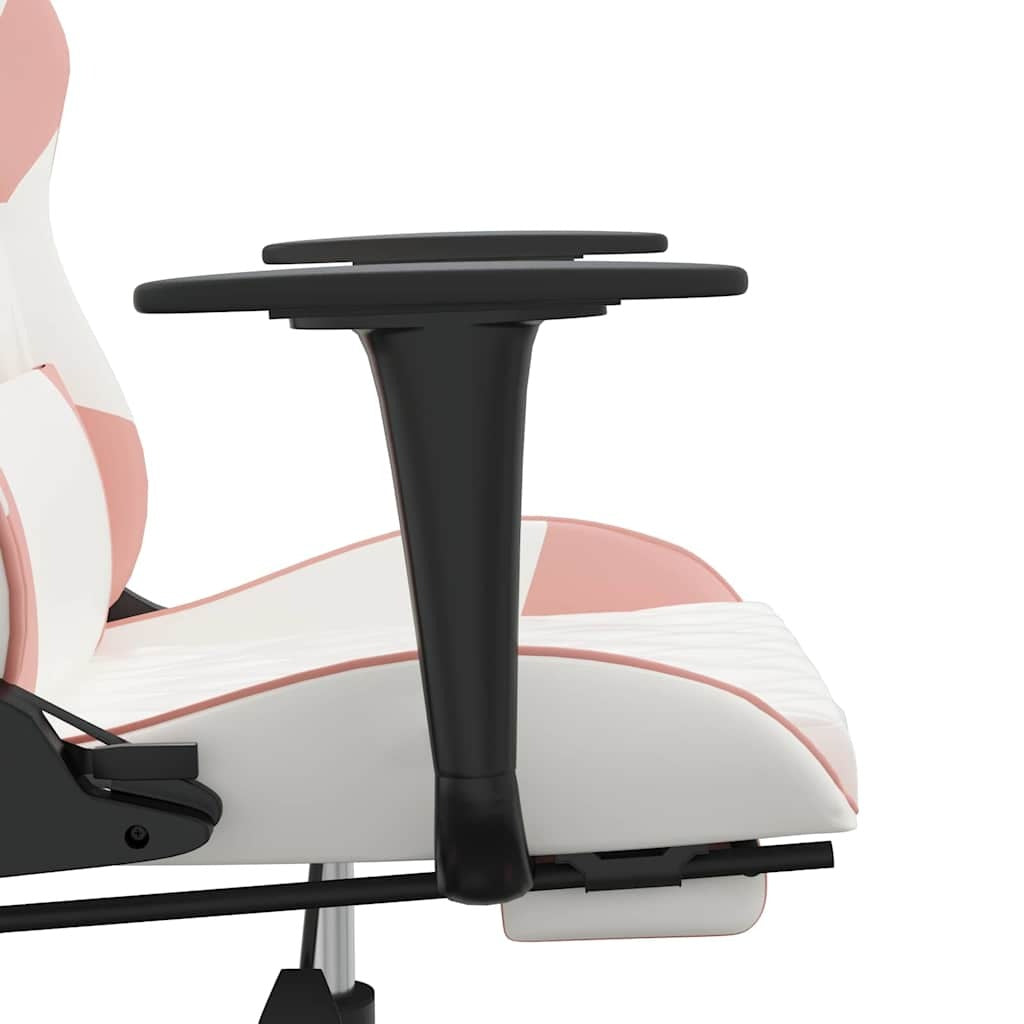 Chaise gaming Vantek Prestige Elite blanche & rose, vue 8