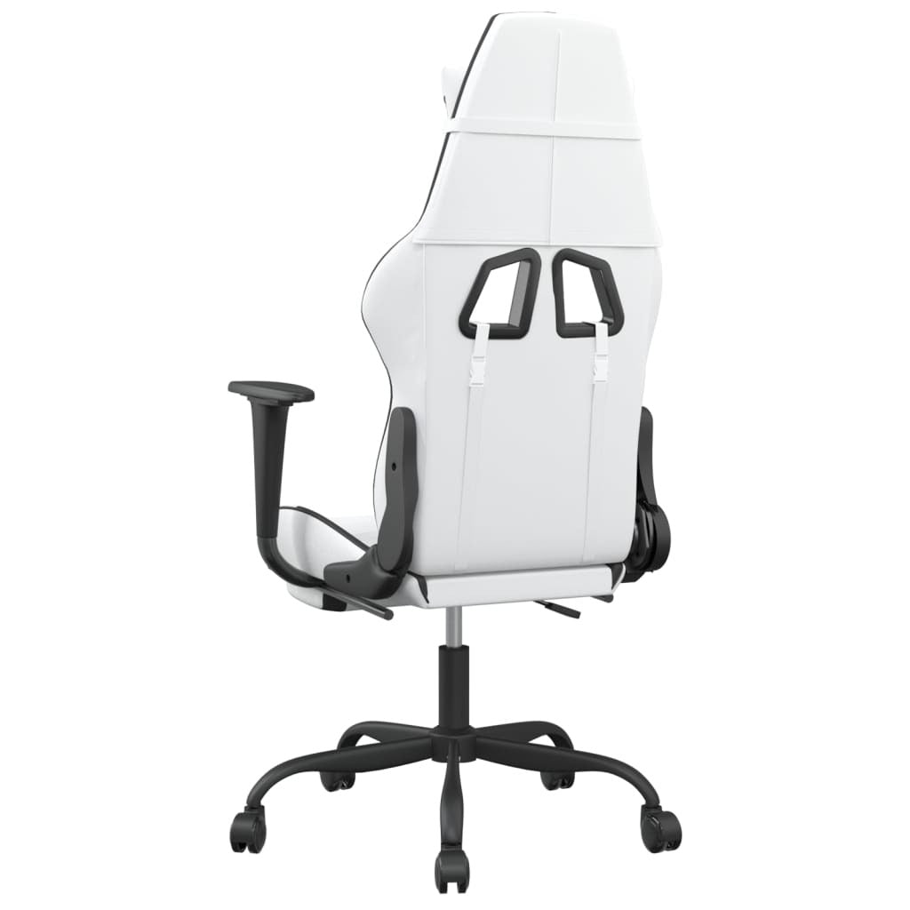 Chaise gaming Vantek Signature Elevate blanche & noir, vue 4