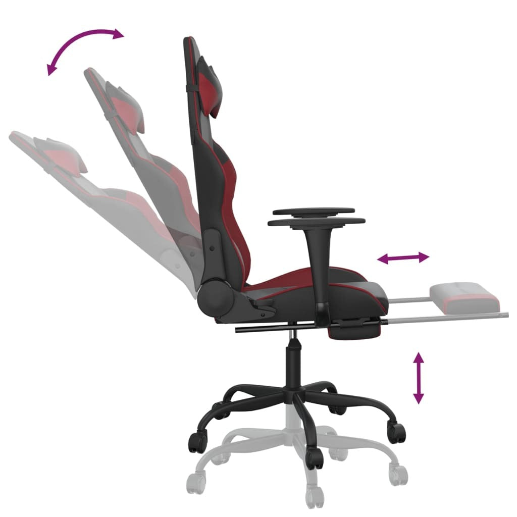 Chaise gaming Vantek Signature Elevate noir et rouge, vue 9