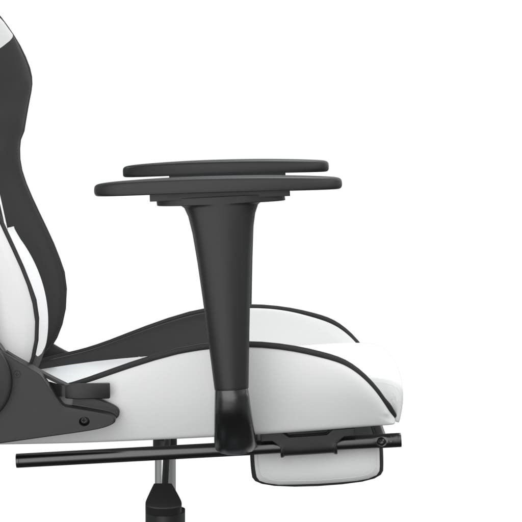 Chaise gaming Vantek Signature Elevate blanche & noir, vue 6